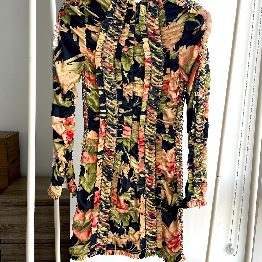Zimmermann Espionage lace up pencil dress